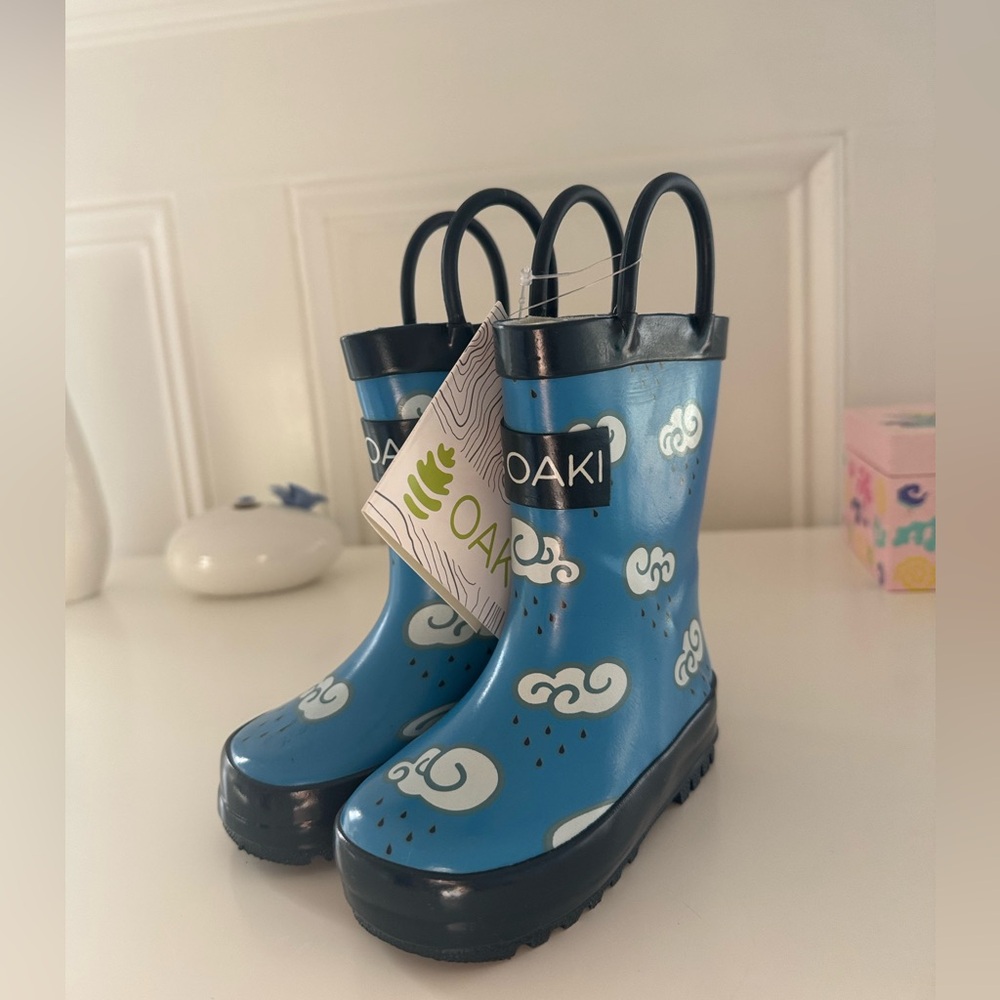 Oaki Blue Kids Rain Boots - NWT